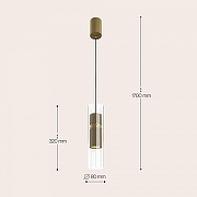 Подвесной светильник Maytoni Dynamics MOD326PL-01MG цвет золото-10
