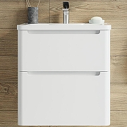 Тумба с раковиной STWORKI Монтре 60 432001 подвесная Белая
