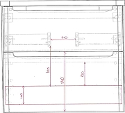 Тумба с раковиной STWORKI Монтре 70 432018 подвесная Белая-7