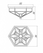 Потолочный светильник Maytoni Ze1l H356-CL-03-CH цвет плафона/подвески Прозрачный, цвет арматуры Хром-2