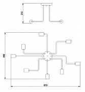 Потолочный светильник Maytoni G1lbert T532CL-08B цвет арматуры Черный-9