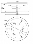 Потолочный светильник Maytoni R1pple MOD096CL-03CH цвет плафона/подвески Хром, цвет арматуры Хром-2