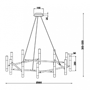 Подвесной светильник Maytoni Vigo MOD031PL-24B цвет черный-5