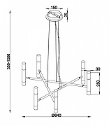 Подвесной светильник Maytoni Vigo MOD031PL-12B цвет черный-5