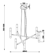 Подвесной светильник Maytoni Vigo MOD031PL-12B цвет черный-19