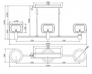 Подвесной светильник Maytoni V1s1on MOD411PL-03G цвет золото-8