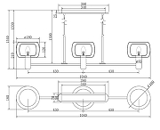 Подвесной светильник Maytoni V1s1on MOD411PL-03G цвет золото-26