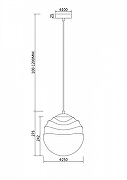 Подвесной светильник Maytoni Pendant Vinare P074PL-01N цвет плафона/подвески Дымчатый, цвет арматуры Никель-3