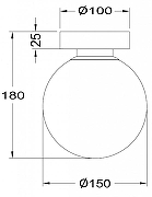 Настенный светильник Maytoni Bas1c form MOD321WL-01G1 цвет плафона/подвески Белый, цвет арматуры Золото-3