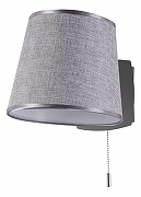 Настенный светильник Maytoni Bergamo MOD613WL-01B цвет плафона/подвески Светло-серый, цвет арматуры Хром, Черный