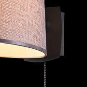 Настенный светильник Maytoni Bergamo MOD613WL-01B цвет плафона/подвески Светло-серый, цвет арматуры Хром, Черный-6