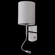 Настенный светильник Maytoni Bergamo MOD617WL-01CH цвет плафона/подвески Бежевый, цвет арматуры Хром-2