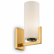 Настенный светильник Maytoni Fortano MOD089WL-01BS цвет плафона/подвески Белый, цвет арматуры Латунь, Черный