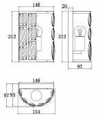 Настенный светильник Maytoni Gel1d MOD184-WL-01-CH цвет плафона/подвески Прозрачный, цвет арматуры Хром-6