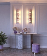 Настенный светильник Maytoni Facet MOD094WL-03G цвет плафона/подвески Прозрачный, цвет арматуры Золото-6