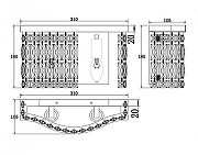 Настенный светильник Maytoni Modern Dune DIA005WL-02CH цвет плафона/подвески Прозрачный, цвет арматуры Хром-4