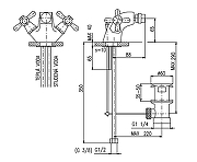 Смеситель для биде Rav Slezak Morava MK145.5KZ Золото-1
