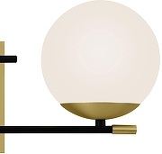 Настенный светильник Maytoni Nostalg1a MOD048WL-02G цвет плафона/подвески Белый, цвет арматуры Золото, Черный-3