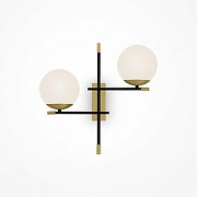 Настенный светильник Maytoni Nostalg1a MOD050WL-02G цвет плафона/подвески Белый, цвет арматуры Золото, Черный-1