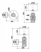 Настенный светильник Maytoni Modern Talento DIA008WL-01CH цвет плафона/подвески Белый, Прозрачный, цвет арматуры Хром-3