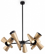 Люстра Maytoni G1ro MOD095PL-10BS цвет плафона/подвески Латунь, цвет арматуры Черный