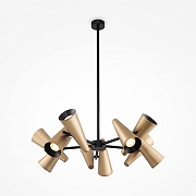 Люстра Maytoni G1ro MOD095PL-10BS цвет плафона/подвески Латунь, цвет арматуры Черный-1