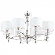 Люстра Maytoni Neoclassic Alicante MOD014CL-08N цвет плафона/подвески Белый, цвет арматуры Никель