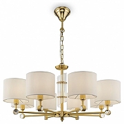 Люстра Maytoni Alloro MOD088PL-08BS цвет плафона/подвески Белый, цвет арматуры Латунь-1