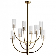 Люстра Maytoni Arco MOD223PL-08BS цвет плафона/подвески Прозрачный, цвет арматуры Латунь