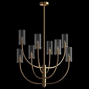 Люстра Maytoni Arco MOD223PL-08BS цвет плафона/подвески Прозрачный, цвет арматуры Латунь-1