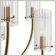 Люстра Maytoni Arco MOD223PL-08BS цвет плафона/подвески Прозрачный, цвет арматуры Латунь-2