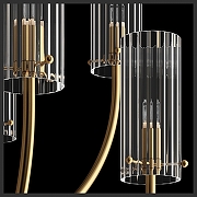 Люстра Maytoni Arco MOD223PL-08BS цвет плафона/подвески Прозрачный, цвет арматуры Латунь-3