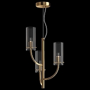 Люстра Maytoni Arco MOD223PL-03BS цвет плафона/подвески Прозрачный, цвет арматуры Латунь-1
