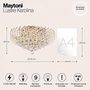 Люстра Maytoni Royal Classic Karolina DIA120-09-G цвет плафона/подвески Золото, Прозрачный, цвет арматуры Золото-2