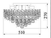 Люстра Maytoni Royal Classic Karolina DIA120-09-G цвет плафона/подвески Золото, Прозрачный, цвет арматуры Золото-7