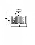 Люстра Maytoni Solar MOD087CL-04G цвет плафона/подвески Золото, цвет арматуры Золото-4
