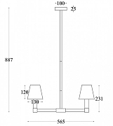 Люстра Maytoni Tet-a-tet MOD104PL-05B цвет плафона/подвески Черный, цвет арматуры Черный-2