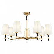 Люстра Maytoni Zaragoza H001CL-07BS цвет плафона/подвески Белый, цвет арматуры Латунь