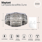 Люстра Maytoni Modern Dune DIA005CL-10CH цвет плафона/подвески Прозрачный, цвет арматуры Хром-3