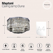 Люстра Maytoni Modern Dune DIA005CL-06CH цвет плафона/подвески Прозрачный, цвет арматуры Хром-3