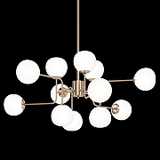 Люстра Maytoni Er1ch MOD221-PL-12-G цвет плафона/подвески Белый, цвет арматуры Золото-2