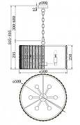 Люстра Maytoni Facet MOD094PL-06G цвет плафона/подвески Прозрачный, цвет арматуры Золото-5