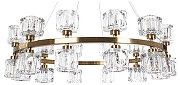 Люстра Divinare Alessandro 7205/17 LM-24 цвет плафона/подвески Прозрачный, цвет арматуры Латунь