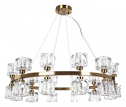 Люстра Divinare Alessandro 7205/17 LM-24 цвет плафона/подвески Прозрачный, цвет арматуры Латунь-1