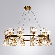 Люстра Divinare Alessandro 7205/17 LM-24 цвет плафона/подвески Прозрачный, цвет арматуры Латунь-2