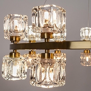 Люстра Divinare Alessandro 7205/17 LM-24 цвет плафона/подвески Прозрачный, цвет арматуры Латунь-3
