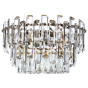 Люстра Divinare Bellatrix 3510/17 LM-11 цвет плафона/подвески Прозрачный, цвет арматуры Латунь