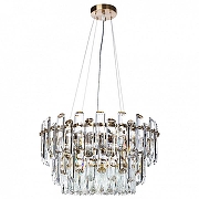 Люстра Divinare Bellatrix 3510/17 LM-11 цвет плафона/подвески Прозрачный, цвет арматуры Латунь-1