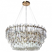 Люстра Divinare Bellatrix 3510/17 SP-18 цвет плафона/подвески Прозрачный, цвет арматуры Латунь-1