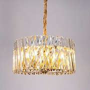 Люстра Divinare Bivara 7567/18 SP-10 цвет плафона/подвески Прозрачный, цвет арматуры Бронза-2